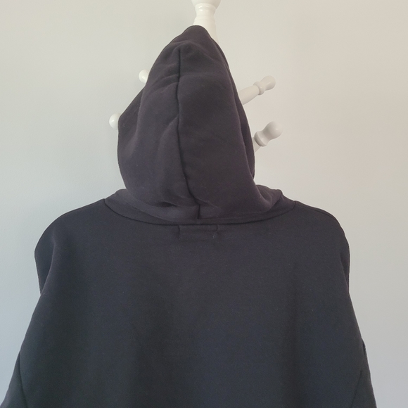AZUL BY MOUSSY Unique Cut Black High-Low Hoodie - Picture 3 of 8
